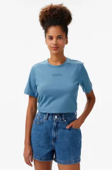 Женская голубая футболка Голубой 34 Lacoste TF0355HD9