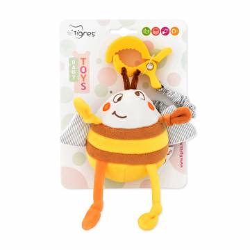 Мягкая игрушка Tigres Веселые малыши, Пчелка, от рождения (ИГ-0140)