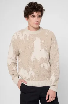 Мужской бежевый свитер Бежевый L BOSS 50548668;271