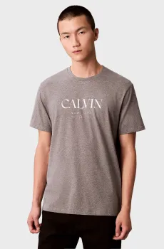 Мужская серая футболка GRAPHIC Серый L Calvin Klein LV04RE807G