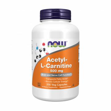 Ацетил-L-Карнитин NOW foods Acetyl-L-Carnitine 500 мг, 200 капсул Ацетил-L-Карнитин NOW foods Acetyl-L-Carnitine 500 мг, 200 капсул