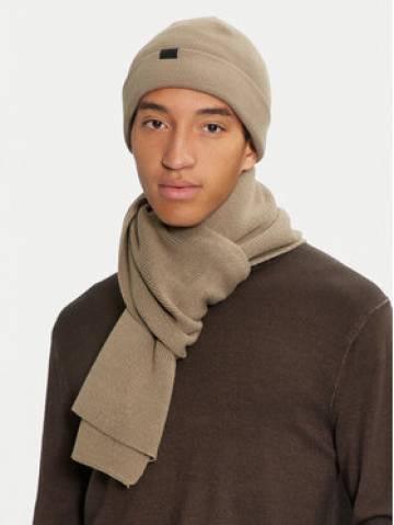 Jack&Jones Набір Шарф і Шапка 12163827 Бежевий Jack&Jones Набір Шарф і Шапка 12163827 Бежевий