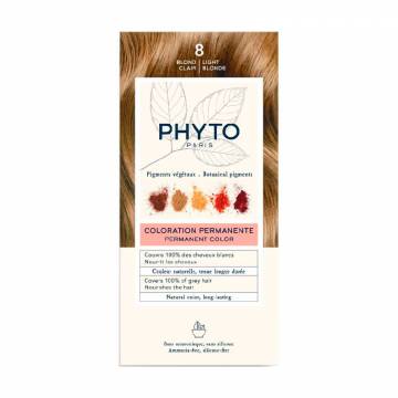 Безаммиачная крем-краска для волос Phyto PhytoColor Coloration Permanente 8 Светло-русый, 112 мл