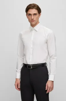Мужская белая рубашка Белый 41 BOSS 50473265;100