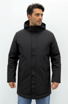 Парка черная демисезонная мужская  AS-133-inter-black