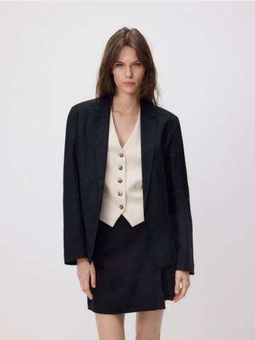 Reserved - LADIES` BLAZER - чорний - 0989P-99X Reserved - LADIES` BLAZER - чорний - 0989P-99X