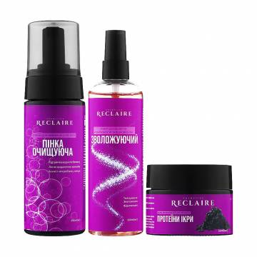 Подарочный набор Reclaire Тройной комплекс для лица, 3 предмета Подарочный набор Reclaire Тройной комплекс для лица, 3 предмета