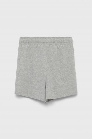 Детские шорты Fila цвет серый с аппликацией регулируемая талия