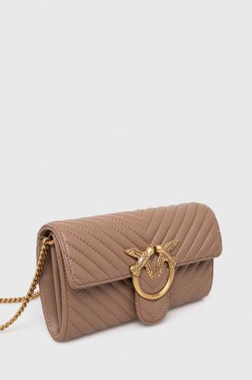 Кожаная сумочка Pinko цвет коричневый 100062 A0GK Кожаная сумочка Pinko цвет коричневый 100062 A0GK