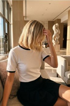 Бавовняна футболка - білий