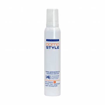 Пенка для волос Domo Style Professional Hair Treatment Сверхсильная фиксация, 200 мл Пенка для волос Domo Style Professional Hair Treatment Сверхсильная фиксация, 200 мл