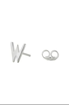 Серебряная серьга Design Letters