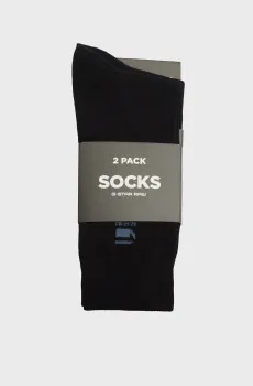 Мужские черные носки (2 пары) Burger sock Черный 39-42 G-Star RAW D25900,D868