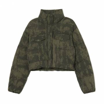 Cropp - Стьобана дута куртка - коричневувато-зелений Cropp - Стьобана дута куртка - коричневувато-зелений