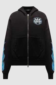 Черная спортивная куртка MA Flames