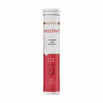 Мультитамины Novel Strong and Healthy Multivit, 20 шипучих таблеток Мультитамины Novel Strong and Healthy Multivit, 20 шипучих таблеток
