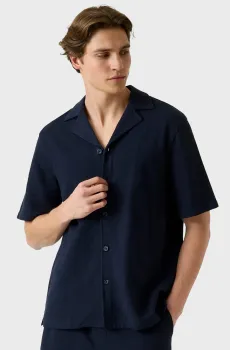 Мужская темно-синяя рубашка Синий M Guess M6GP10.K3079;G7V2