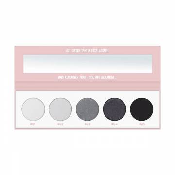 Палетка теней для век Miyo The Five Points Palette 02 Smokey, 6.5 г Палетка теней для век Miyo The Five Points Palette 02 Smokey, 6.5 г