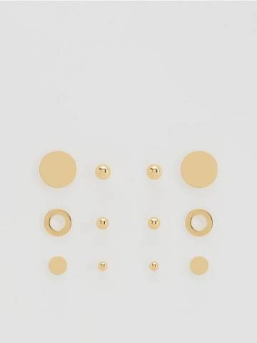 Reserved - Набір сережок - золотий - 446FD-GLD