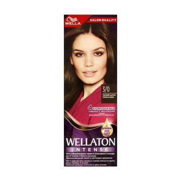 Интенсивная крем-краска для волос WELLA Wellaton Intense Color Cream 3/0 Темный шатен, 110 мл