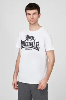 Мужская белая футболка Белый L Lonsdale 119083