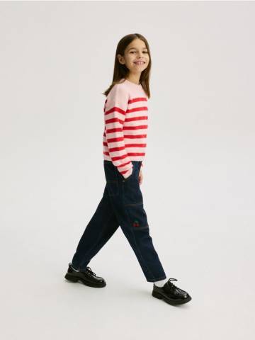 Reserved - GIRLS` JEANS TROUSERS - темно-синій - 842CZ-59J Reserved - GIRLS` JEANS TROUSERS - темно-синій - 842CZ-59J