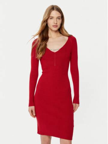 Guess Трикотажна сукня W5RK07 Z2YJ2 Червоний Regular Fit Guess Трикотажна сукня W5RK07 Z2YJ2 Червоний Regular Fit