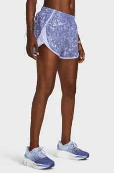Женские фиолетовые шорты UA Fly By 3 Printed Shorts Фиолетовый S Under Armour 1382439-539