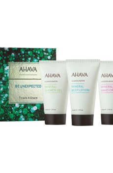 Набор для тела Ahava Be Unexpected Threes A Charm (гель для душа, 40 мл + лосьон для тела, 40 мл + крем для рук, 40 мл)
