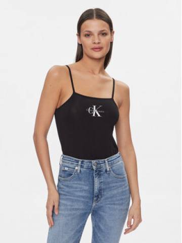 Calvin Klein Jeans Боді Monologo J20J223421 Чорний Slim Fit Calvin Klein Jeans Боді Monologo J20J223421 Чорний Slim Fit
