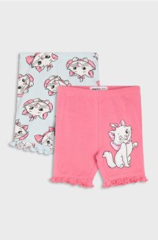 Короткі лосини з воланами 2 упаковки The Aristocats - рожева зоря