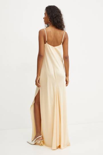 Платье Patrizia Pepe цвет бежевый maxi прямое 8A1381 A051 Платье Patrizia Pepe цвет бежевый maxi прямое 8A1381 A051