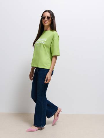 Mohito - Розкльошені джинси з високою посадкою - сталевий синій - 32