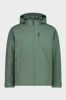 Мужская зеленая куртка ZIP HOOD FEEL WARM Зеленый 50 CMP 35Z1537-F762