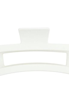 Заколка-краб для волос, прямоугольная, белая, 1 шт (E25092638)