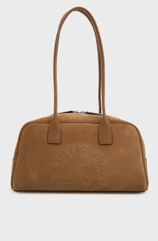 Женская рыжая замшевая сумка daily Рыжий ONESIZE Karl Lagerfeld B3W30092