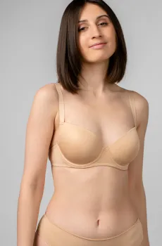 Женский бежевый бюстгальтер Бежевый 80E brabrabra SLZ24001108