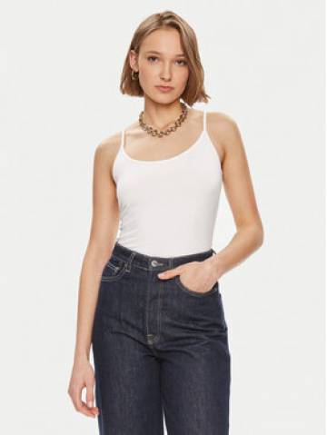 Gina Tricot Топ 22470 Білий Slim Fit Gina Tricot Топ 22470 Білий Slim Fit