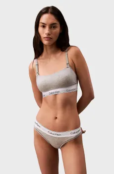 Женский серый бюстгальтер для кормления LIGHTLY LINED MATERNITY BRALETTE Серый XS Calvin Klein 000QF7905E
