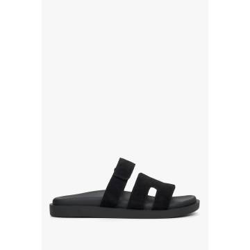 Шльопанці велюрові чорні Estro ER00115654