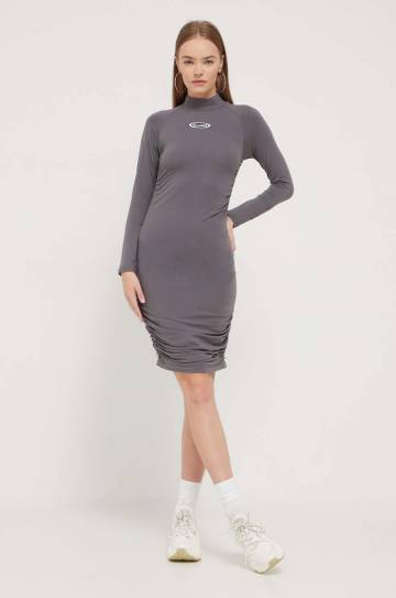 Платье Ellesse цвет серый mini облегающее Платье Ellesse цвет серый mini облегающее
