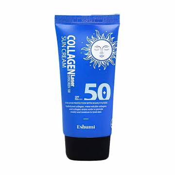 Солнцезащитный крем для лица Eshumi Collagen Lazer Sunscreen 100 Sun Cream, SPF 50+ PA+++, с коллагеном, 70 мл Солнцезащитный крем для лица Eshumi Collagen Lazer Sunscreen 100 Sun Cream, SPF 50+ PA+++, с коллагеном, 70 мл