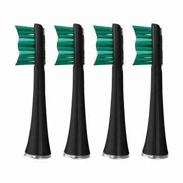Сменные насадки для электрической зубной щетки Sencor Toothbrush Heads SOX 004BK черные, 4 шт Сменные насадки для электрической зубной щетки Sencor Toothbrush Heads SOX 004BK черные, 4 шт