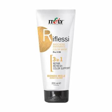 Оттеночная маска для волос 3в1 Itely Hairfashion Riflessi Медовый блонд, 200 мл Оттеночная маска для волос 3в1 Itely Hairfashion Riflessi Медовый блонд, 200 мл