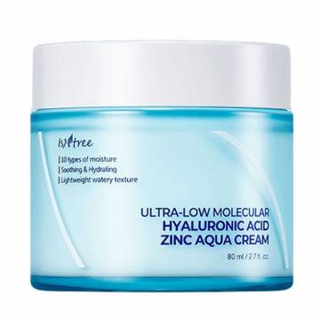 Крем для лица IsNtree Ultra-low Molecular Hyaluronic Acid Zinc Aqua Cream, 80 мл