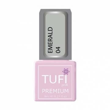 Гель-лак для ногтей Tufi profi Premium Emerald 04 Светло-серый, 8 мл Гель-лак для ногтей Tufi profi Premium Emerald 04 Светло-серый, 8 мл