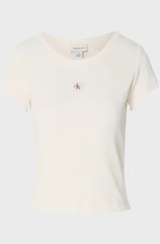 Женская белая футболка WOVEN LABEL Белый M Calvin Klein Jeans LV047C200G