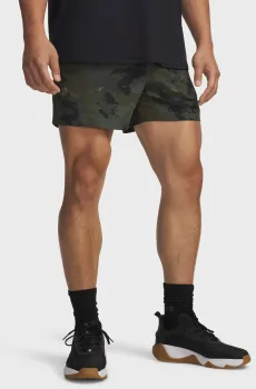 Мужские темно-зеленые камуфляжные шорты Pjt Rock Ultimate Short Зеленый XXL Under Armour 6007178-308