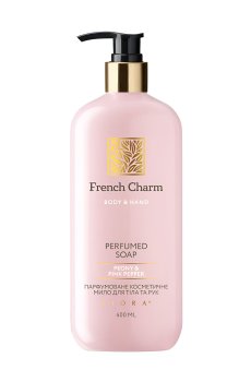 Парфюмированное мыло для рук и тела Liora French Charm Perfumed Soap, Peony & Pink Pepper, 400 мл