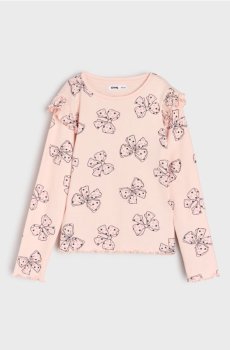 Футболка з трикотажу в рубчик - різнобарвний